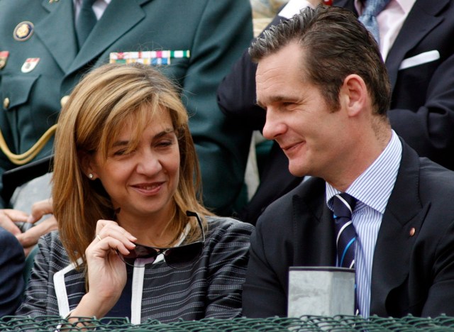 La Infanta Cristina y su esposo Iñaki Urdangarin (Foto Reuters)