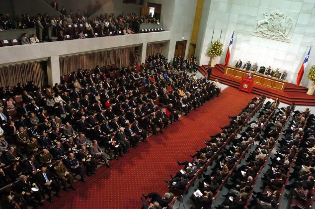 Foto: El pleno del Congreso chileno / EFE