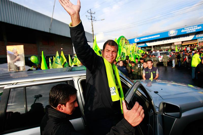 Arranca campaña electoral en Ecuador con Correa como líder de las encuestas