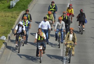 Bogotá impulsa el uso de la bicicleta en su 13º “Día sin auto” (Fotos)