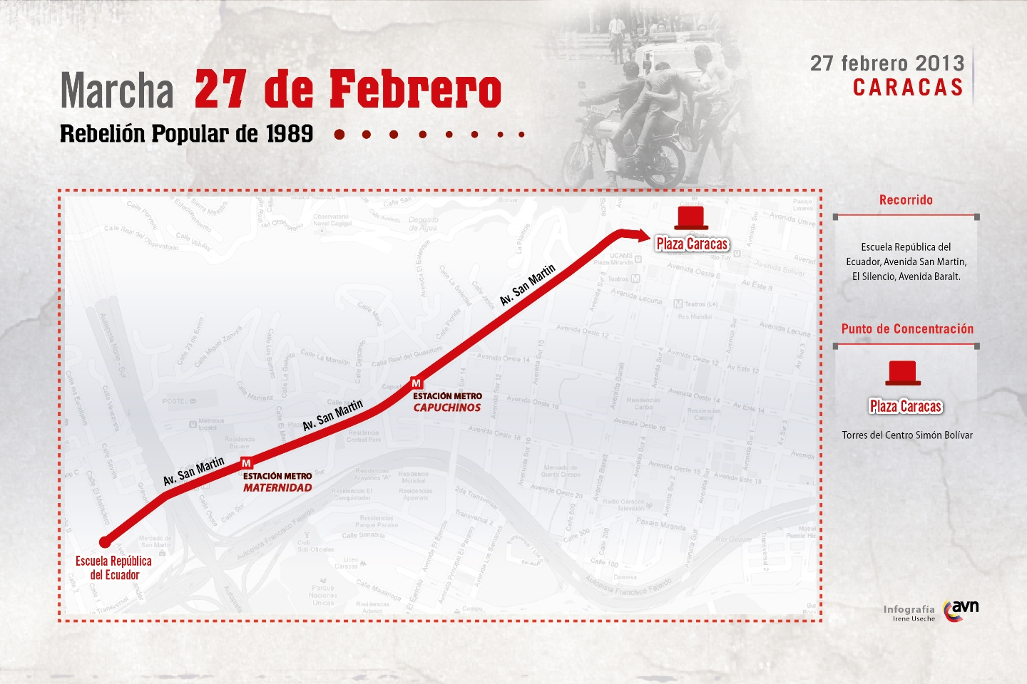 ATENCIÓN: Por aquí marchará el oficialismo para conmemorar el 27 de febrero
