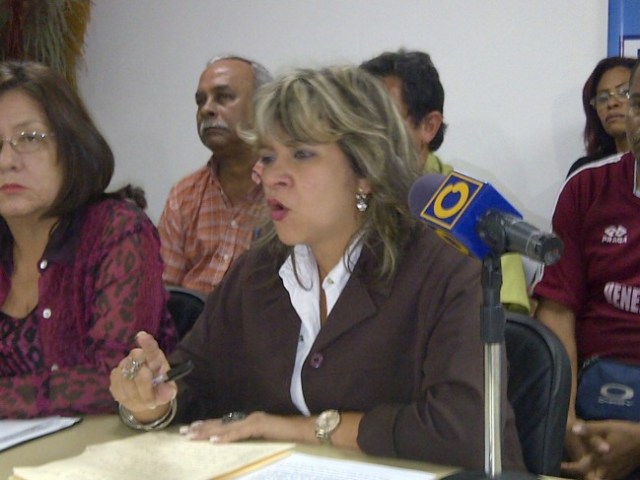 La dirigente sindical Marlene Sifontes. Foto: Prensa Solidaridad/Archivo