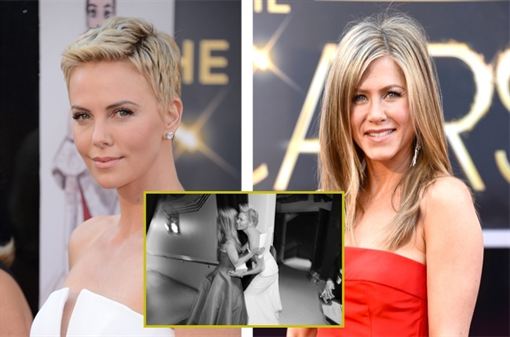 Jennifer Aniston pide consejos de adopción a  Charlize Theron