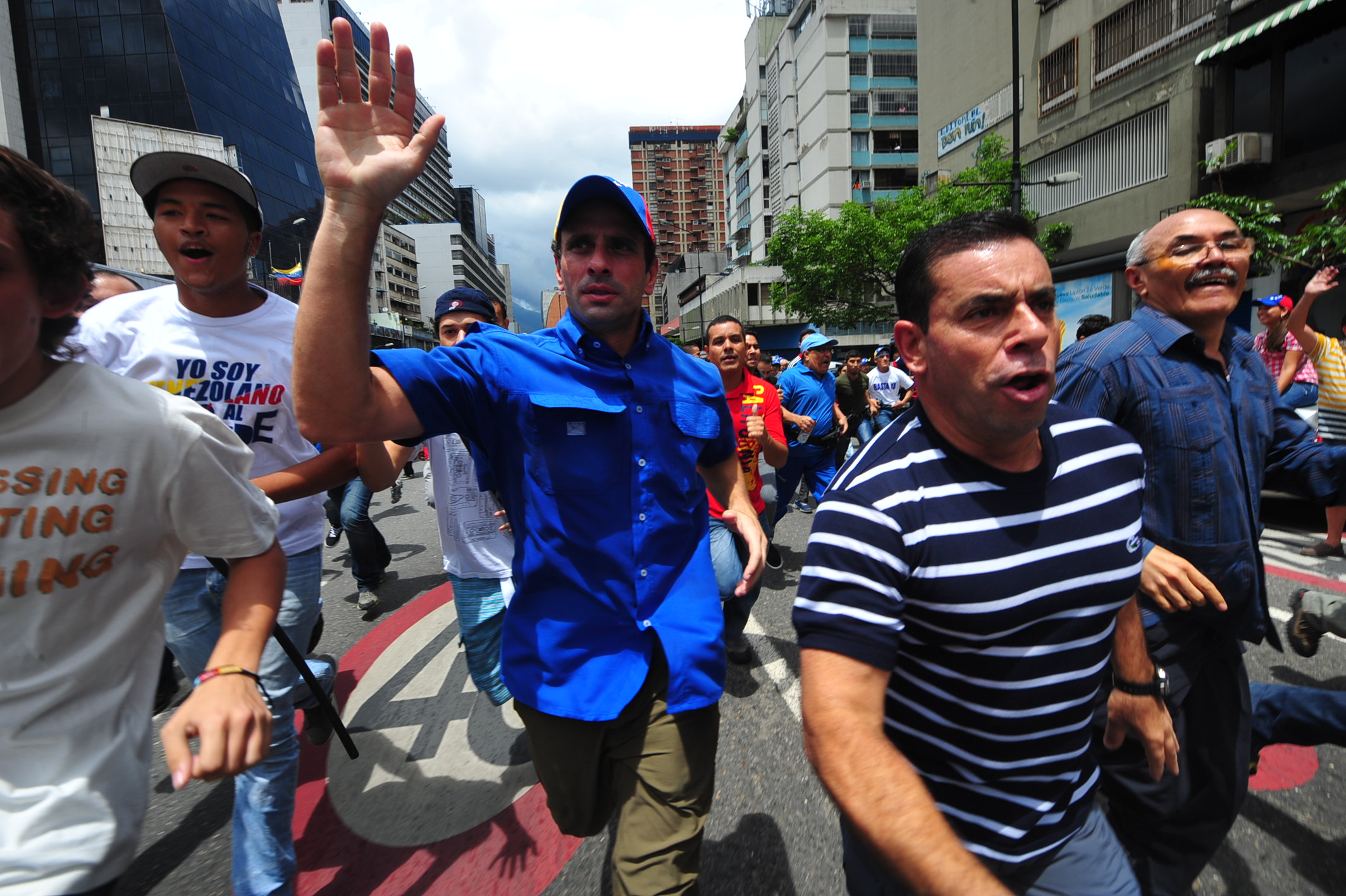 Así marchó @hcapriles el 1° de mayo (Fotos)