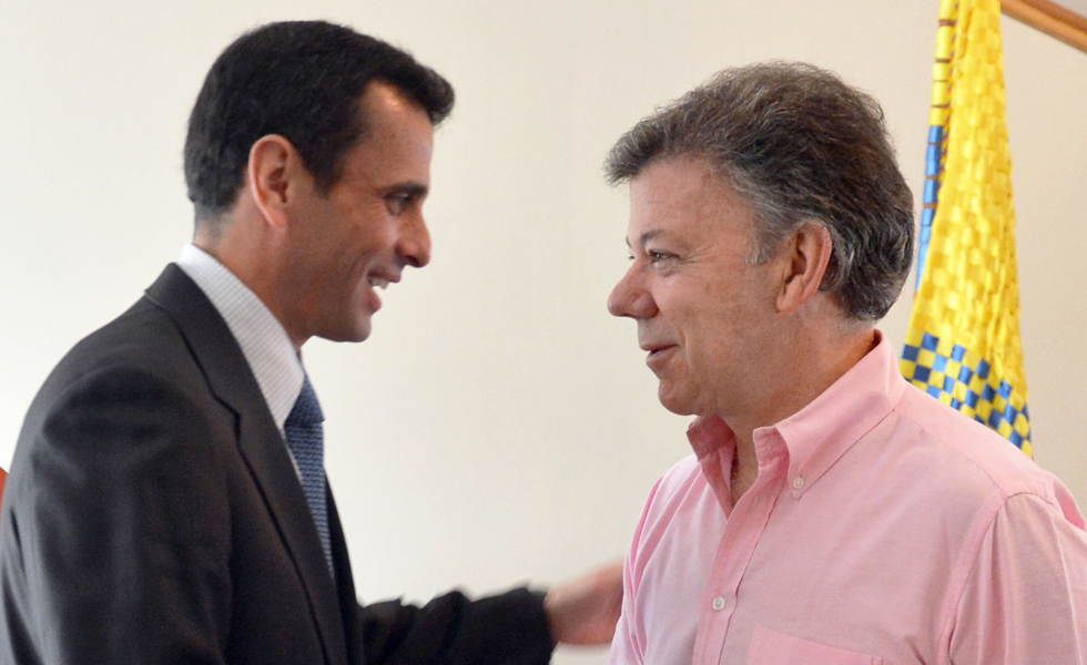 Santos sobre su reunión con Capriles: No quise molestar al Gobierno venezolano