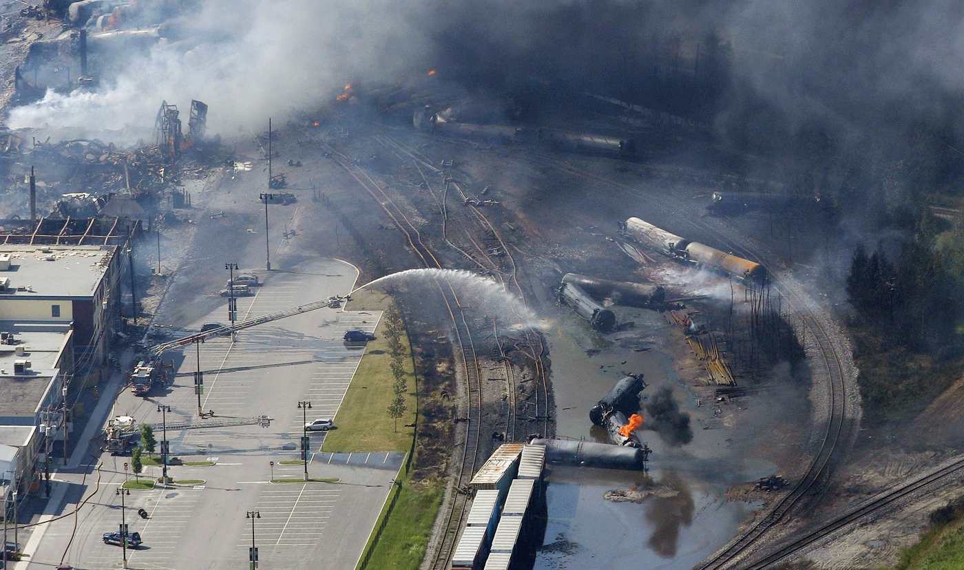Al menos 80 desaparecidos tras explosión de tren en Canadá (Foto)