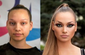 Estas son las WTF fotos del día: De chicas antes y después del maquillaje