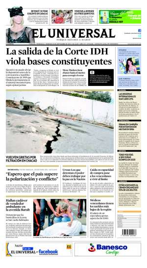 Portadas del domingo 08 de septiembre de 2013