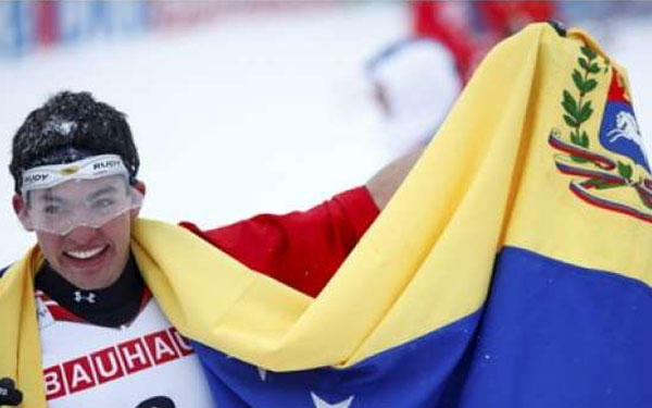 Esquiador venezolano llega de segundo en el Hillingdon Cycle Circuit de Londres