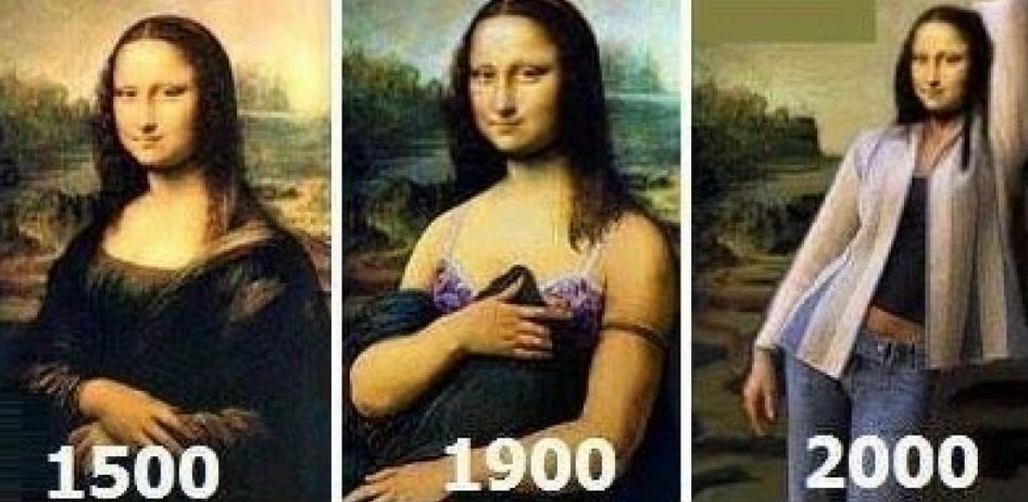 La evolución de la Mona Lisa a través del tiempo (Fotos + Qué moderna)