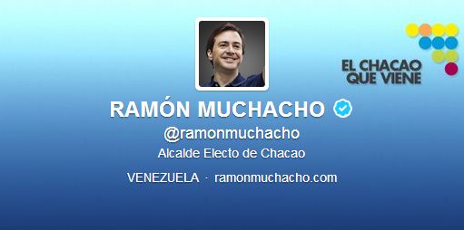 Ramón Muchacho ya es alcalde en Twitter (Foto)