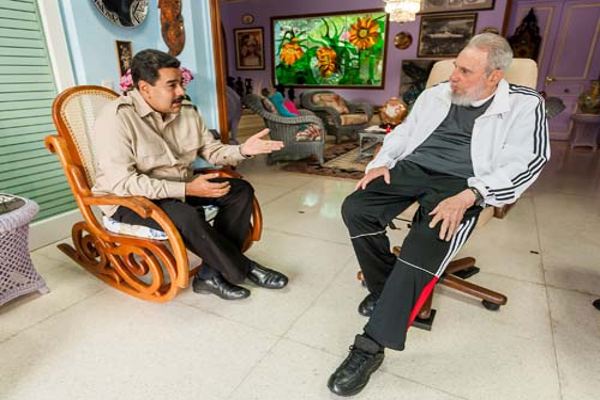 Así fue el encuentro entre Fidel y Maduro (Fotos)