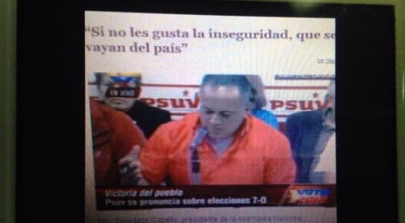 TalCual cumple con mostrarle a Cabello una captura de pantalla de VTV del 9 de octubre de 2012 (Foto)