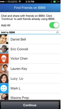 BlackBerry Messenger ahora te permite encontrar a tus amigos