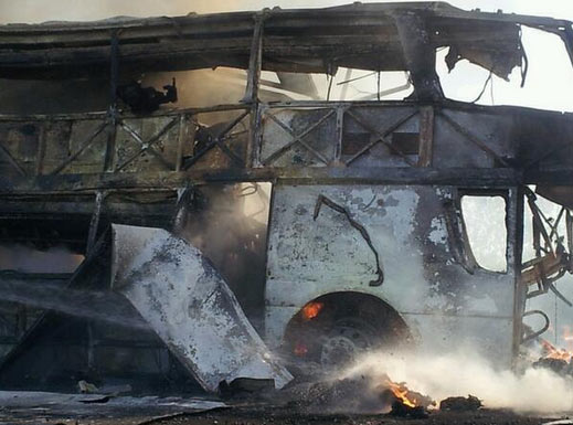Aumenta el números de muertos por choque de un camión y un autobús en Argentina