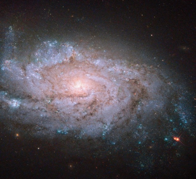 Imagen de una galaxia captada por el telescopio Hubble. Foto: Archivo