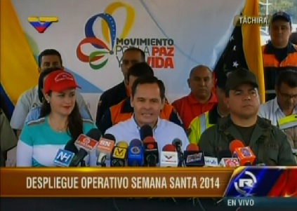 Despliegue operativo Semana Santa 2014 en Táchira