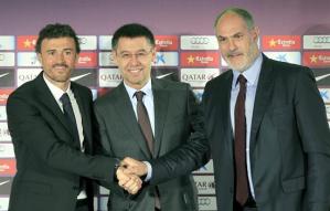 FC Barcelona presentó a Luis Enrique como su nuevo DT (Fotos)