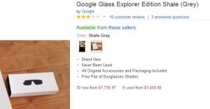Casi seis cupos electrónicos para comprarte tus Google Glass (sigue soñando)
