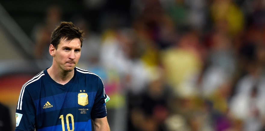 La cara de Messi es todo un poema tras haber perdido ante Alemania (Fotos)