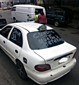 Caravana de taxistas en Los Teques en protesta por la inseguridad