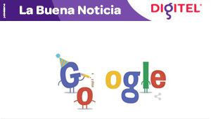 Google celebra su 16 aniversario con un colorido doodle