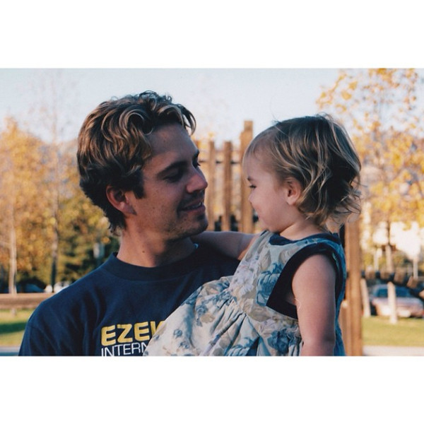 Con esta conmovedora imagen la hija de Paul Walker le rindió homenaje en su cumpleaños