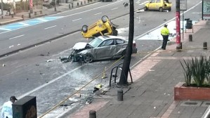 Accidente de carro con placas diplomáticas venezolanas deja un muerto en Bogotá