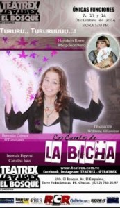 Berenice Gómez estrena versión teatral de “Los cuentos de La Bicha”