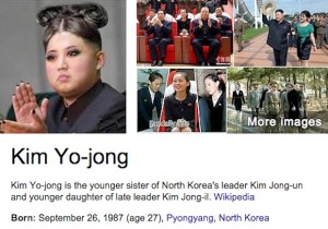 Google piensa que esta es la hermana menor de Kim Jong-un (Foto)