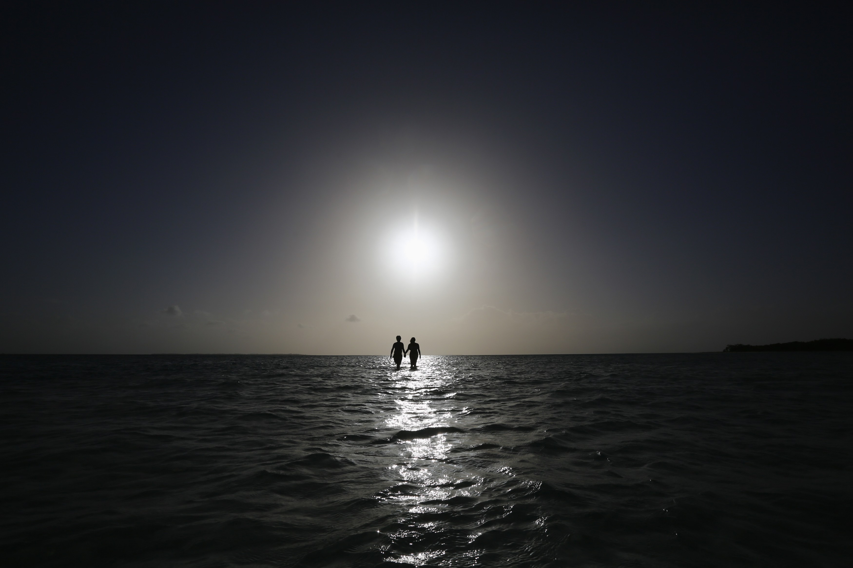 En Los Roques se camina en el mar (Foto)