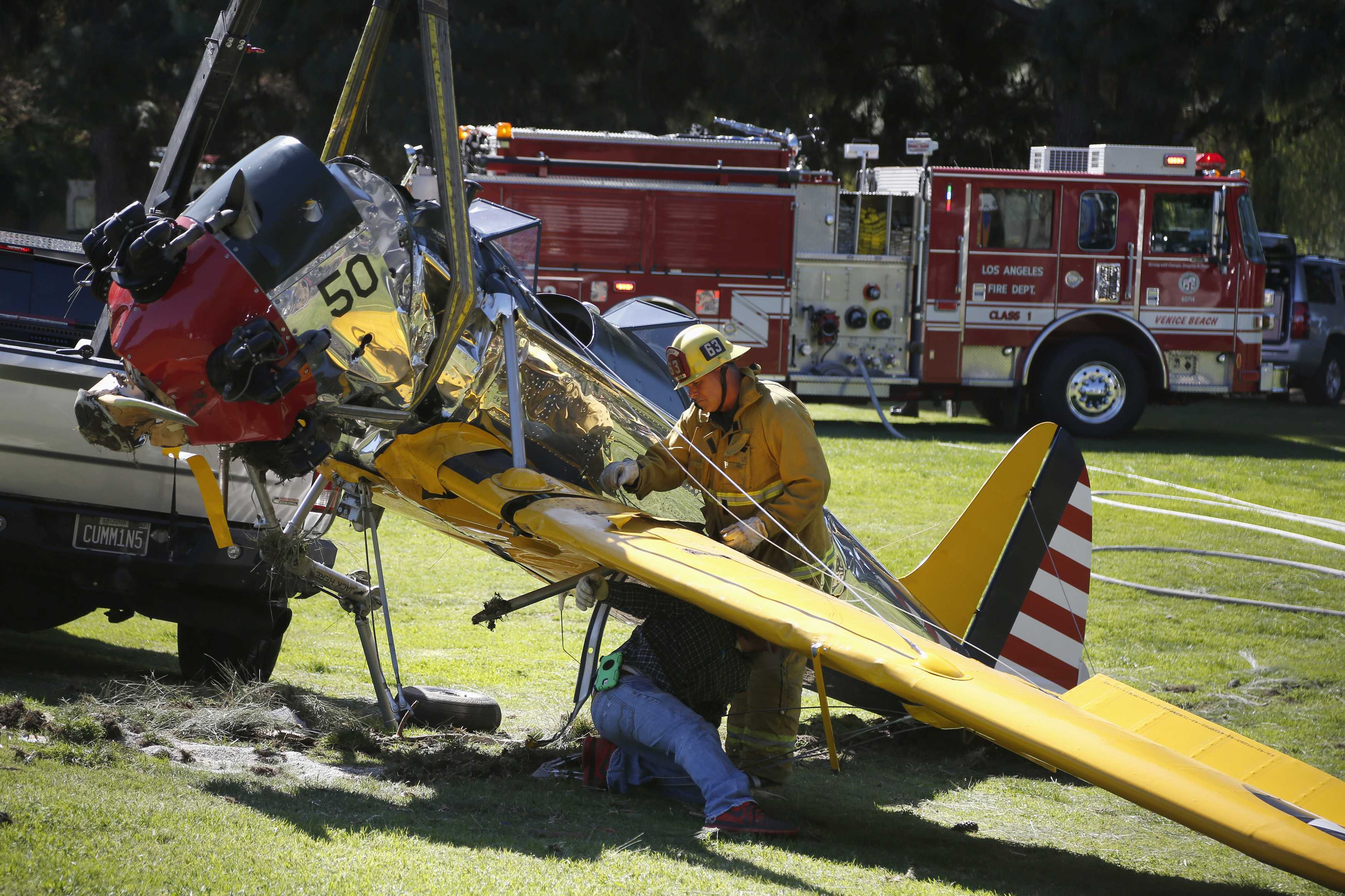 Avioneta de Harrison Ford sufrió una falla en el motor