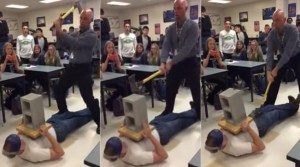 VIDEO: Despiden a profesor por golpear los genitales a un alumno con un ¡hacha!