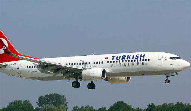 Tercera amenaza de bomba en un mes en vuelo de Turkish Airlines
