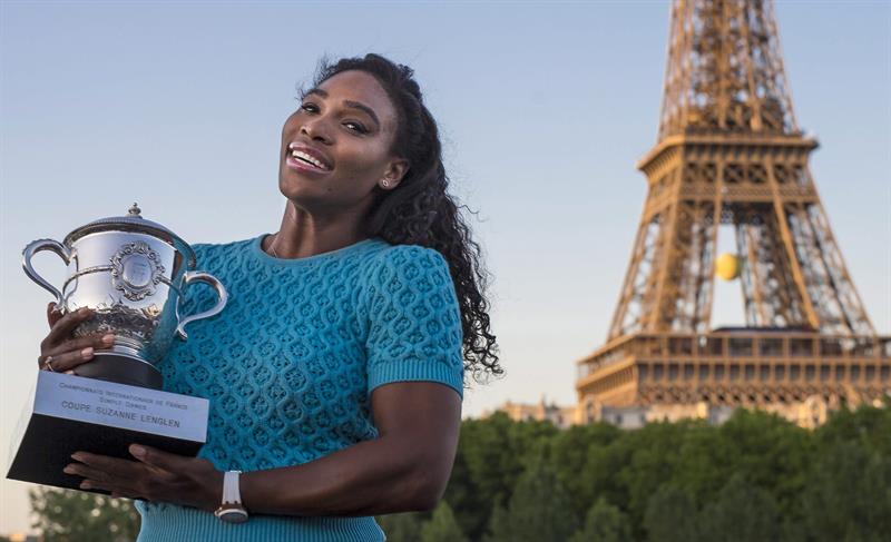 Serena Williams lidera el ranking mundial tras su victoria en Roland Garros
