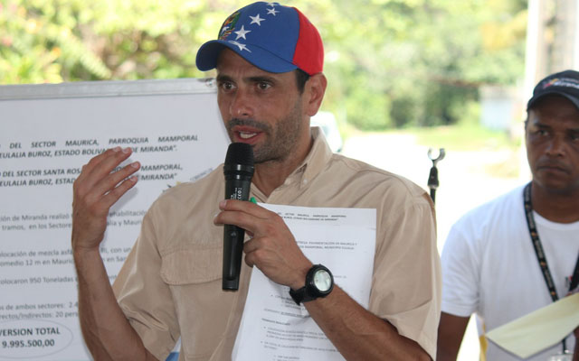 Capriles: Con más ahogos a la economía no se va a solucionar la crisis