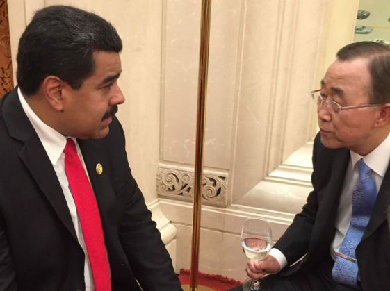 Foto: Nicolás Maduro y Ban-Ki Moon / AVN