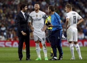 Sergio Ramos sufrió lesión y podría perderse el próximo partido de la Liga Española