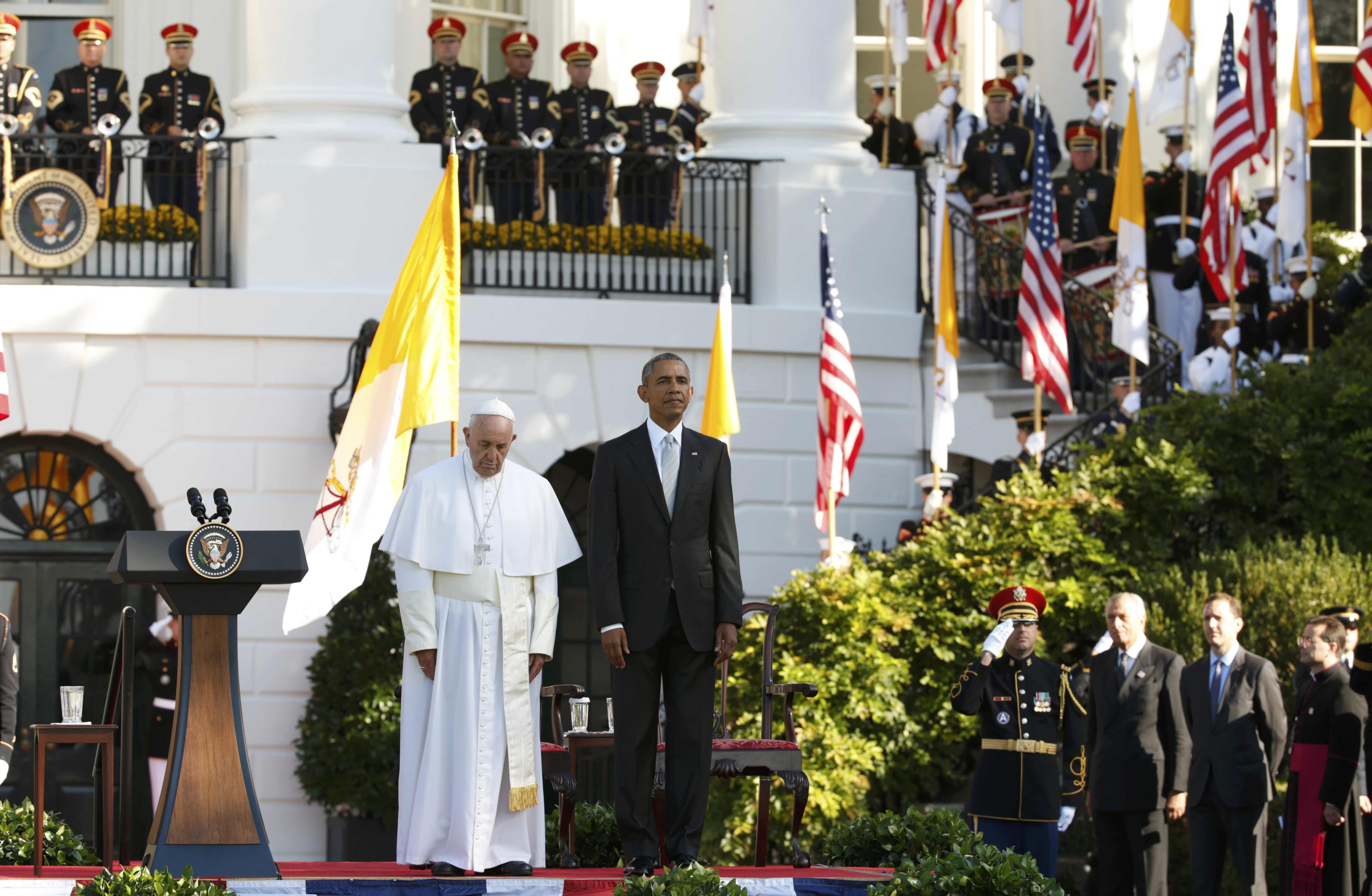 Papa Francisco inicia en la Casa Blanca su gira por EEUU