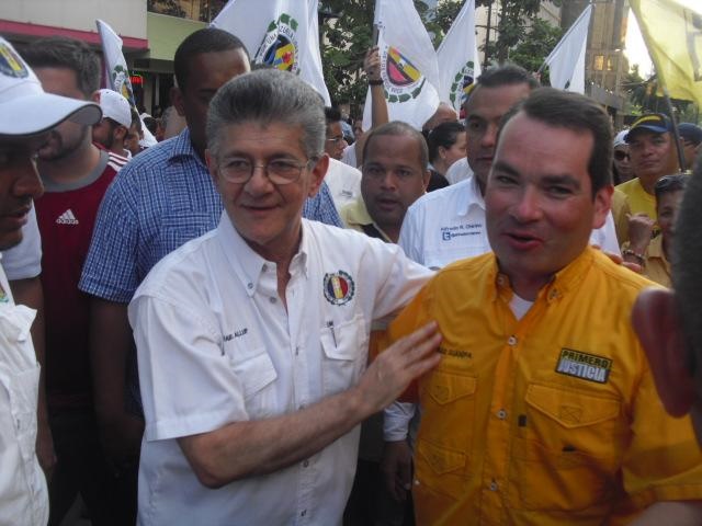 Henry Ramos y Tomás Guanipa Sabana Grande 25-09