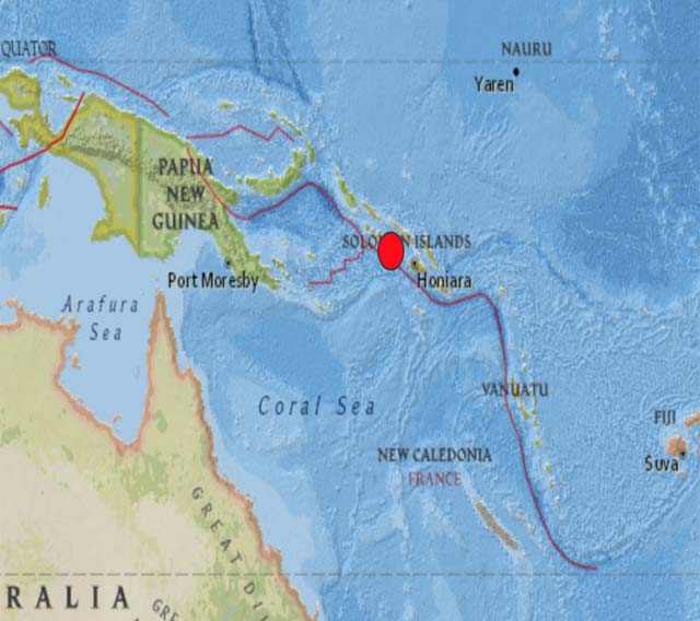 Sismo de magnitud 6,8 estremeció las Islas Salomón