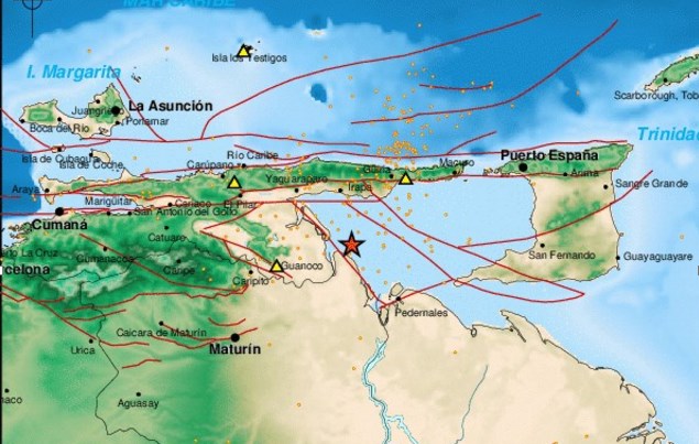 Sismo de magnitud 3.1 se registró en Irapa, Sucre