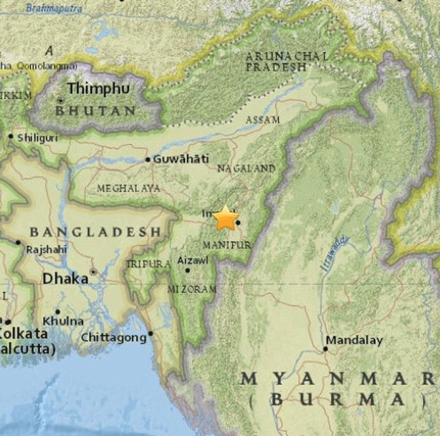 Fuerte terremoto de magnitud 6,7 estremeció el noreste de la India