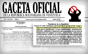 En 2010 Hugo Chávez prohibió el uso de su imagen. Respete usted General Padrino (+ decreto)