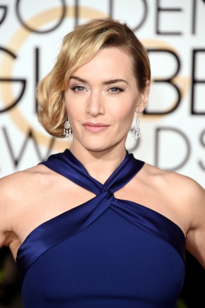 BEVERLY HILLS, CA - JANUARY 10: Actress Kate Winslet attends the 73rd Annual Golden Globe Awards held at the Beverly Hilton Hotel on January 10, 2016 in Beverly Hills, California.   Jason Merritt/Getty Images/AFP