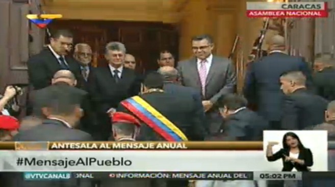 ¡Histórico! Maduro y Ramos Allup en la AN (Fotos)