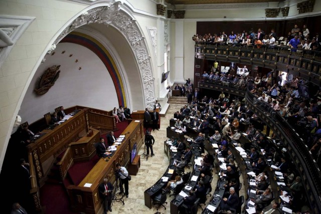 A general view of Venezuela's National Assembly during a session in Caracas January 26, 2016. REUTERS/Carlos Garcia Rawlins