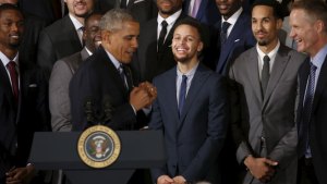 Obama recibió en la Casa Blanca a los Warriors de Golden State