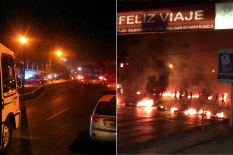 Fuertes protestas en San Juan de los Morros por falta de luz y agua (Video)