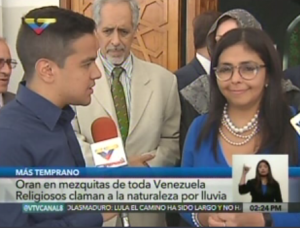 ¡Increíble! Delcy Eloina anuncia que la lluvia en Venezuela queda en manos de “Alá” (Video)